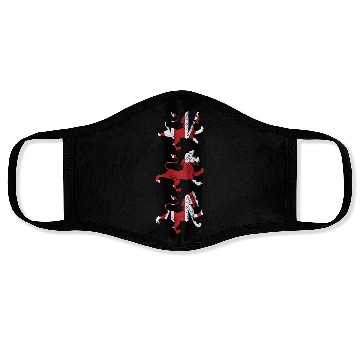 Discover Union Jack Three Lions United Kingdom Great Flag Face Masks
