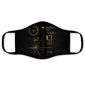 Discover NASA golden record official image voyager Face Masks