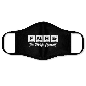 Discover Periodic Table Science Father Face Masks