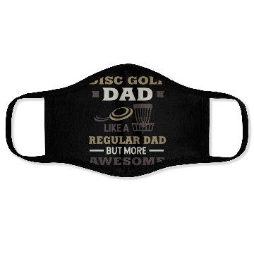 Discover Disc Golf Dad Father's day Face Masks