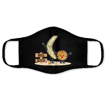 Discover Orange You Ready Nudee Beach Banana! Face Masks