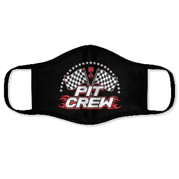 Discover Pit Crew Great For Racing Teams Or Just For Fun Face Masks