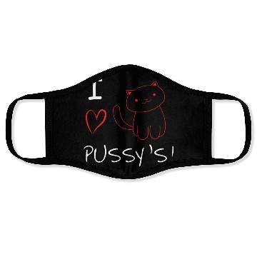 Discover I Love Pussy`s | Cat Lover Face Masks