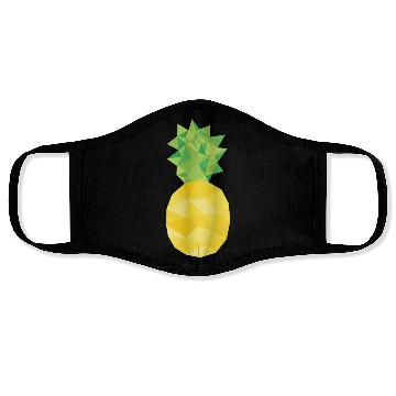 Discover pineapple, pine apple, triangle, food Face Masks