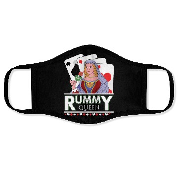 Discover Rummy Queen Card Deck Face Masks