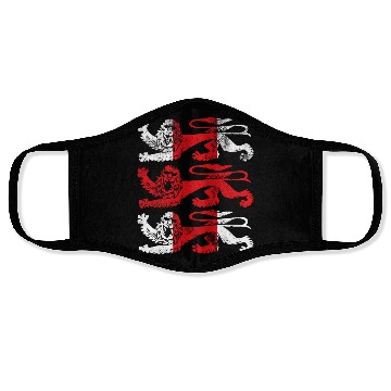 Discover England 2018 Cheer Jersey - Three Heraldic Lions Face Masks