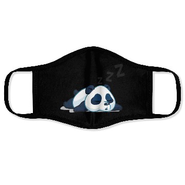Discover Funny sleeping panda Face Masks