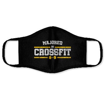 Discover Gym and Exercise Majored in crossfit Face Masks