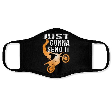 Discover Just Gonna Send It Bike Face Masks