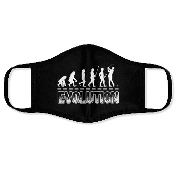 Discover Golf Evolution Funny Golfer Humor Face Masks