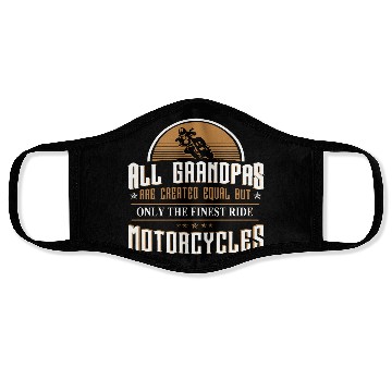 Discover Motorcycle - motorcycle grandpa Face Masks