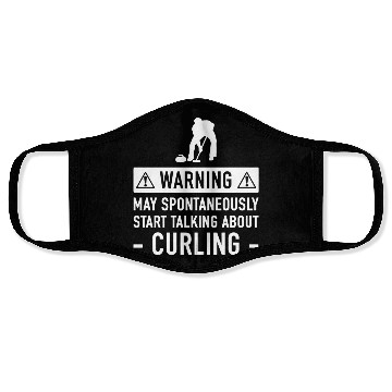 Discover Movie - funny curling for men or women Face Masks