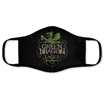 Discover Green Dragon Lager Face Masks