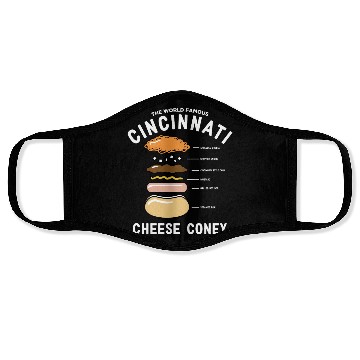 Discover the world famous cincinnati cheese coney chef Face Masks