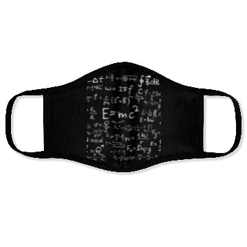 Discover Physics science teacher formula cheat shee Face Masks