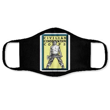 Discover Civilian Conservation Corps Face Masks Woodman ship 1940s CCC Gift Face Masks