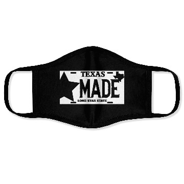 Discover Texas - texas made lone star license plate Face Masks