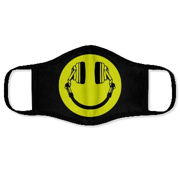 Discover Headphone Smiley Acid House Cans MUSIC RAVE WEED D Face Masks