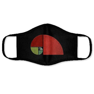 Discover fibonacci golden vintage Face Masks