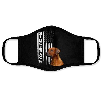 Discover Rhodesian Ridgeback Dog with US Flag Face Masks