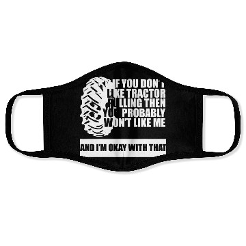 Discover Tractor Pulling Farm Lover Face Masks