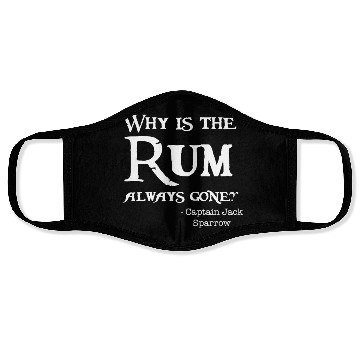 Discover Disney Captain Jack Sparrow Why is the Rum Always Face Masks
