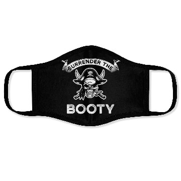Discover Pirate - Surrender The Booty Face Masks