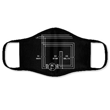 Discover Electrical engineering Engine Motor Stern Triangle Face Masks