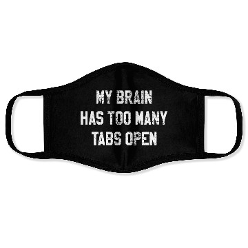 Discover Confused thoughts Overloaded computer science Face Masks