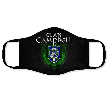 Discover Campbell Surname Scottish Clan Tartan Crest Badge Face Masks