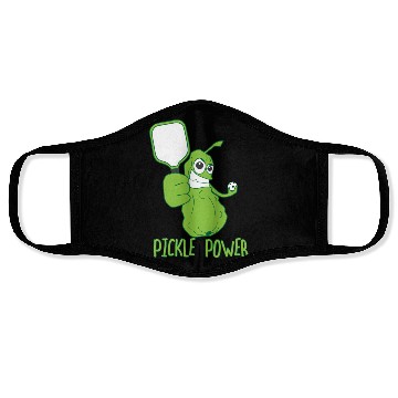 Discover Pickleball Funny Pickle Power Face Masks