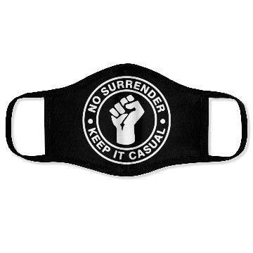 Discover No Surrender Keep It Casual Culture 70s 80s 90s Te Face Masks