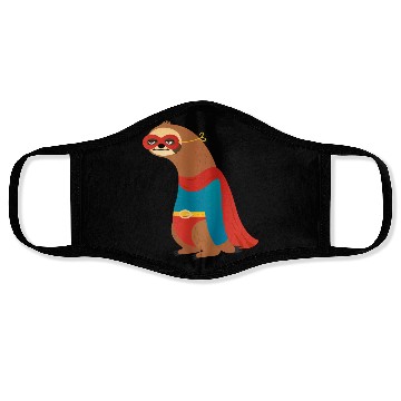 Discover sloth superhero Face Masks