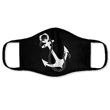 Discover Retro Nautical Anchor Face Masks