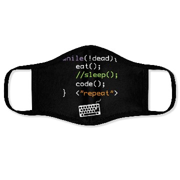 Discover Computer Science Programmer Face Masks