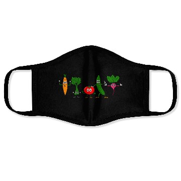 Discover Happy Vegetable Friends Face Masks