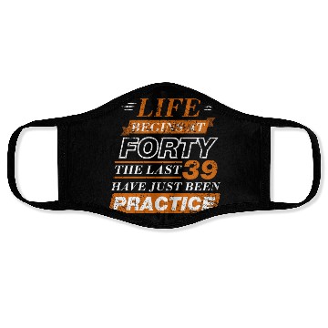 Discover 40th Birthday Present Face Masks