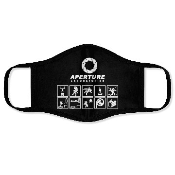Discover Portal Aperture Science Laboratories Video Game Me Face Masks