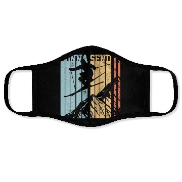 Discover Gonna Send It - Ski Vintage Gift Face Masks