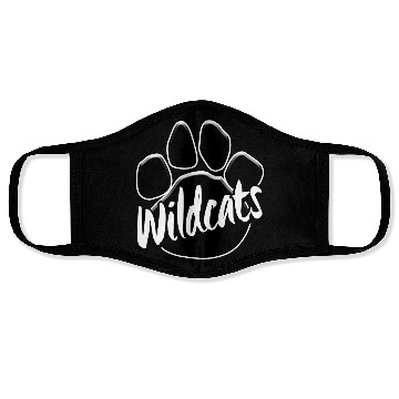Discover Wildcats Paw Print Mascot School Pride Face Masks