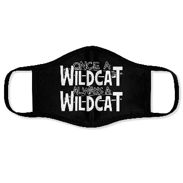 Discover Once A Wildcat Always A Wildcat School Pride Face Masks