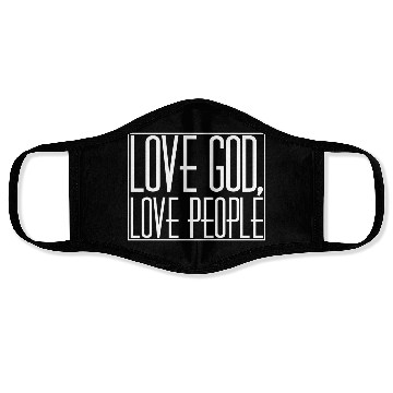 Discover LOVE GOD,LOVE PEOPLE Face Masks