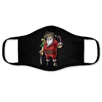 Discover Santa Pirate Funny Christmas Candy Cane Hook Hand Face Masks
