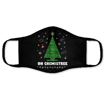 Discover Oh Chemistree Periodic Table Christmas Tree Face Masks