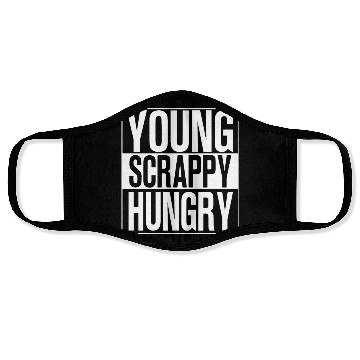 Discover young scrappy hungry black and white Face Masks chef