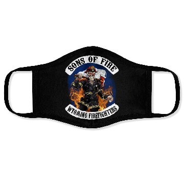 Discover sons of fire wyoming firefighter Face Masks