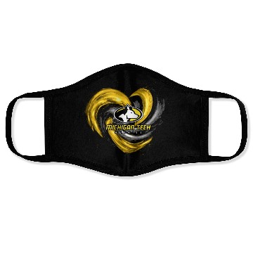 Discover michigan tech animals heart husky Face Masks
