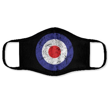 Discover Royal Air Force World War II Spitfire Logo Retro Face Masks