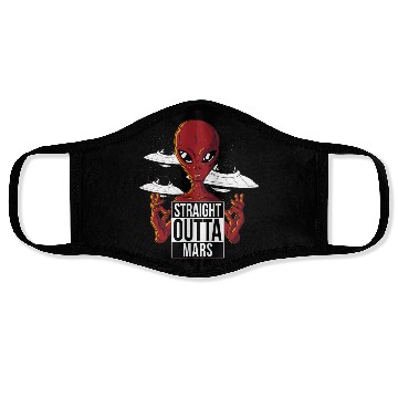 Discover Alien straight outta Mars Face Masks