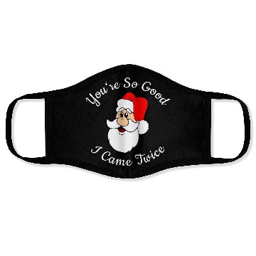 Discover Adult Humor Naughty Dirty Santa Christmas Gift Face Masks